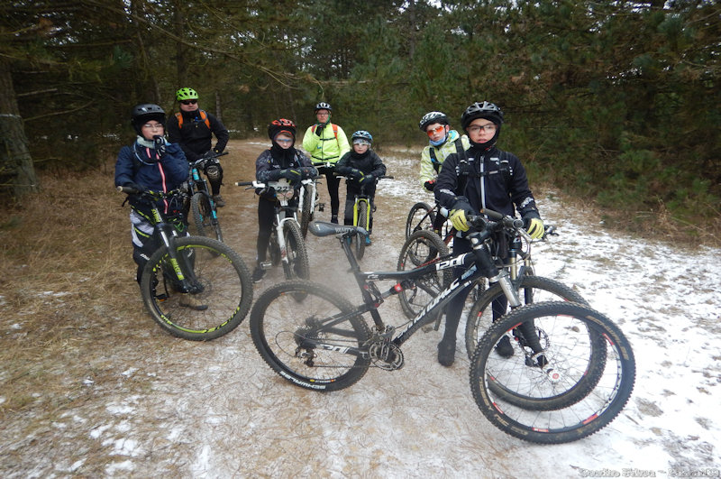 2017-01-25 Ecole Vtt du mercredi dans la neige.