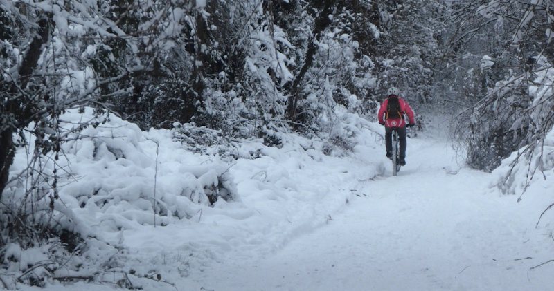 2021-01-16 Samedi …dans la neige : Vtt et Luge !